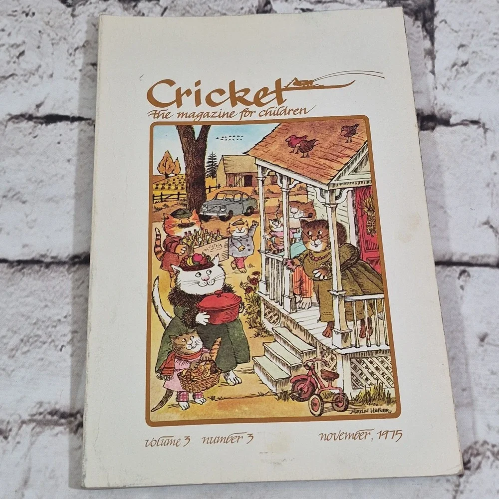 Cricket Magazine for Children Lot of 6 Issues Vintage 1970's